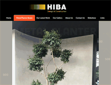 Tablet Screenshot of hibadesignconstruction.com.au